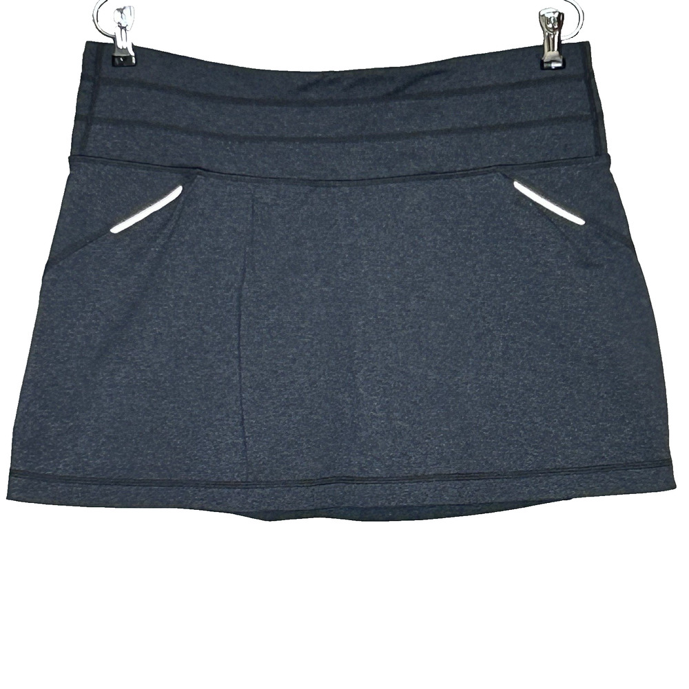 Athleta Skort Size L Gray Athletic Skirt Athleisure Tennis Run Pickleball